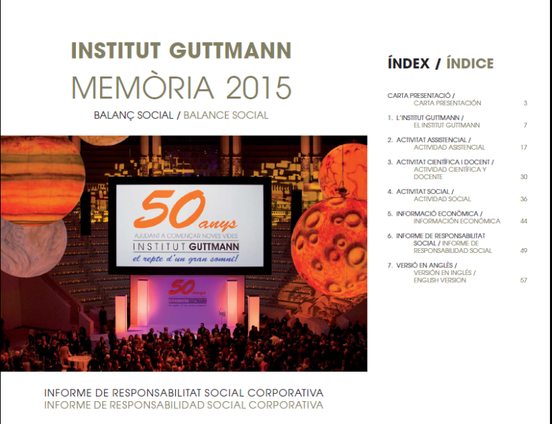 portada_memoria_2015.png El Institut Guttmann publica su Memoria Institucional correspondiente al año 2015